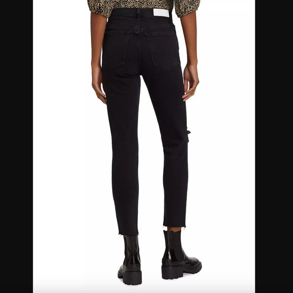 Re/Done 90's High Rise Ankle Crop Jean Size 28 - Picture 2 of 16